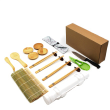 Todo en uno, utensilios de cocina, juego de equipo para hacer esteras de sushi de bambú